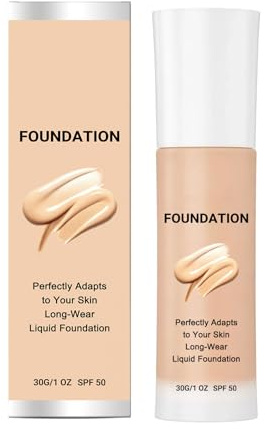 Colour Changing Foundation Makeup, Long Lasting Hydrating Foundation Liquid, Natural Flawless Base Makeup, Lightweight Full Coverage Foundation for Smooth Skin