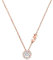 Michael Kors MKC1208AN791 Damen Collier Silber 925 Rose weiß Zirkonia 45 cm
