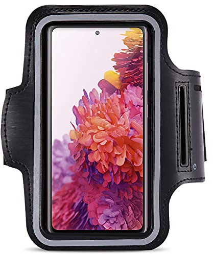 NAUCI Jogging Tasche kompatibel für Samsung Galaxy S20 FE / 5G Handy Hülle Sport Lauf Armband Fitnesstasche