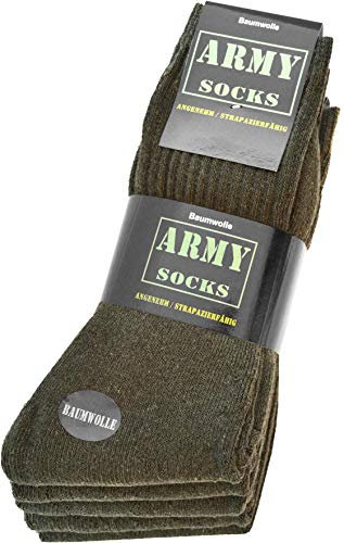 10 Paar Bundeswehr Sport- und Arbeitssocken Herrensocken aus Baumwolle - strapazierfähig und bequem Gr. 39-50 Größe 39/42