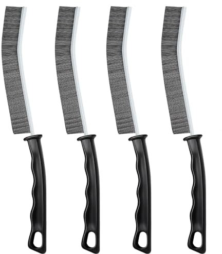 Yefun Hartborsten Eckenreinigungsbürste 4 Stück, Fugenbürste, Fugen Clean, Spaltreinigungsbürste, Reinigungsbürste, Reinigungswerkzeuge für Tiefreinigung von Küche, Bad, Toilette, Fenster, Spüle