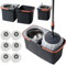 *NEW* SCRATCH ANET Revolving Spin Mop and Bucket With 5. Extra Pads Perfect For Easy Cleaning. (SPLIT MOP AND BUCKET)