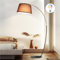 ShineMuse Bogenlampe Wohnzimmer Stehlampe,15W RGB-Glühbirne dimmbar,Groß Vintage Stehlampe Schwarz Gold, Boho Stehleuchte, Fußschalter