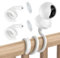 2 Pack Baby Monitor Flexible Halterung Kompatibel mit TP-Link Tapo C200/C210/C220/C211/C225/C212, Reolink E1/E1 Pro Sicherheitskamera, Kamera Flexible Twist Halterung, Keine Bohrungen