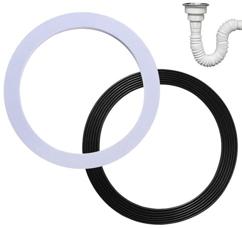 Lyeteung 2 Pièces 110mm Joints Toriques pour Évier, Évier Joint Torique, Joint de Rechange pour Bonde D'évier, pour 110mm Bonde D'évier