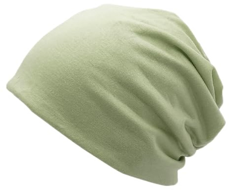 Slouchy beanie-mössa, tunna och lätta jerseymössor, kemo-huvudbonader, unisex, vinter, sommarhattar, löpmössa, elastisk, mjuk, jerseymössa, hip-hop-keps, tröja, hatt för män kvinnor, svart, Ljusgrön,