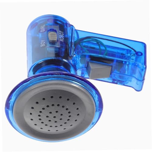 Milisten Mégaphone Jouet Garçon et Filles Mini Bleu en Plastique Changeur de Voix Multiple 6 Modes Amplificateur de Voix Portable pour Jeux et Loisirs en Plein Air