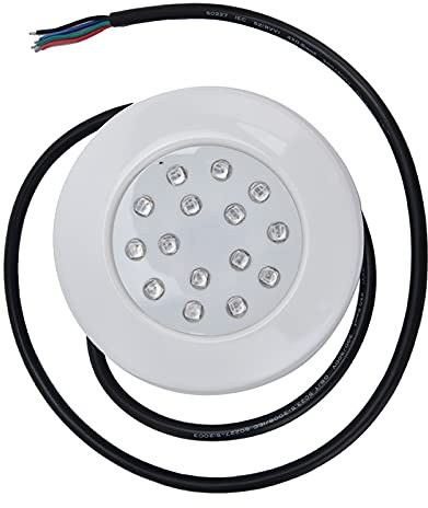 CHICIRIS Justerbar LED Poolbelysning 7W IP68 RGB med fullt lim färgglatt landskap för dammfontän, undervattensljus för utomhusbruk