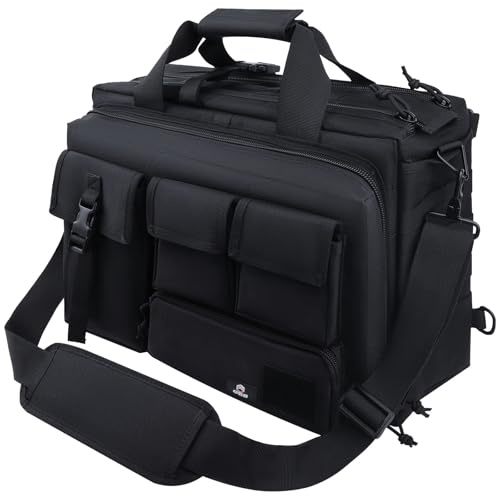 Tactical Briefcase, GES 15.6 Inch Men's Messenger Bag Military Briefcase for Men