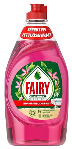 Fairy Ultra Konzentrat Pink Jasmine Handgeschirrspülmittel 450ML Mit Effektiver Formel Für Perfekt Sauberes Geschirr, Beeindruckende Fettlösekraft