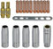 RIVERWELD MIG MAG Kontaktspitzen 1,0 mm M6 140.0253 Spitzenträger Diffusor 002.0078 Kegelige Gasdüse 12,0 mm 145.0075 Abdeckung Sortimentsgrößen-Kit für MB15 15AK Schweißbrenner 18 Stück