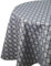 Wachstuch Wachstischdecke Tischdecke Gartentischdecke Rattan Grau Oval 130 x 180 cm abwaschbar gefaltet