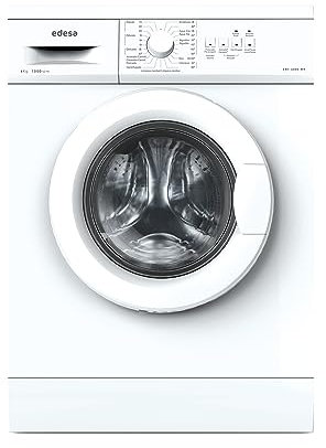 Edesa Lavadora Libre Instalación 6 KG EWF-6000 WH con Carga Frontal y 23 Programas de Lavado. Tecnología LED. Acabado en Blanco