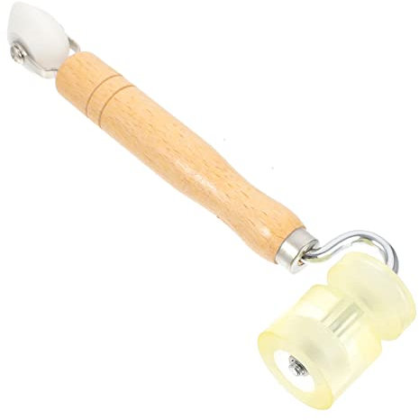 KITANDOVE 1pc Wooden Handle Wallpaper Roller Tool for Seam Construction Ergonomic Design for Quilting and Projects Bearing for Improved Quality to Use