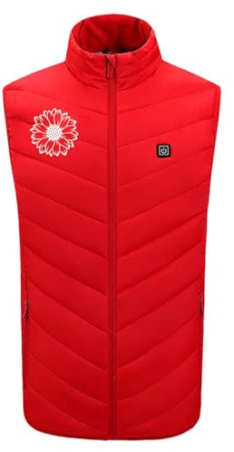 Sale Damen Steppweste,Winter Weste Weste Mäntel Beheizte Oberteile Warm Gepolsterte Männermantel Baumwolle Feste Mäntel & Jacken Fleecejacke Herren Kordelzug,Jacke Ohne Ärmel Herren,Heizhose Herren