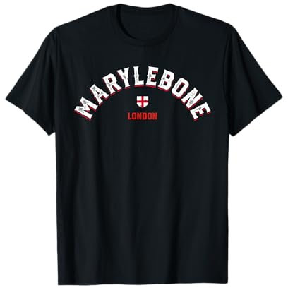 Marylebone Londres - Barrio Viajes Diseño Retro Inglaterra Camiseta