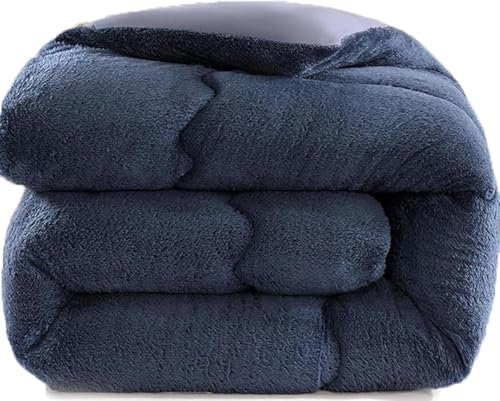 Duvet Cotton Winter Warm - Lamb Velvet Winter Quilt, Lamb Cashmere Blanket For Double Bed, Double Sided Comforter Core, Soft Bedding Fleece Thickened Blanket For Home Bedroom, E, 150x200cm(1.5kg)