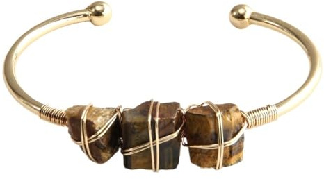 Armband med naturlig ametist och rosa kristaller | Rå sten, grön dongling, grus | Öppen design for alla storlekar(Color9)