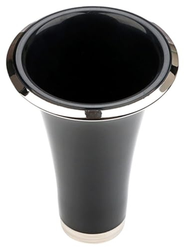 Toyvian Campana de Clarinete Negra de Plástico Sonido Excepcional y Fácil de Almacenar para Principiantes y Profesionales