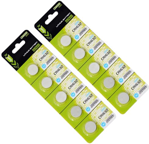 Uqezagpa 10 / 5 pilas CR1620 / CR1632 / CR1616 de 3 V, durabilidad y seguridad, batería CR1620 para necesidades electrónicas diarias