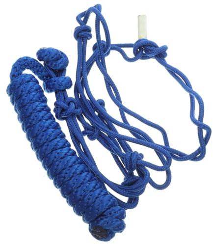 NUOBESTY Cabestro para Caballo Ligero de Tela Azul Nudo Rígido, Cómodo para Entrenamiento de Caballos, Accesorio Portátil y Duradero para Equitación Color Aleatorio