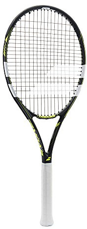 Babolat Evoke 102 Strung Raquette de Tennis, Homme, Homme, Evoke 102 Strung, Gris/Jaune, 3