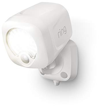 Ring Spotlight Battery — Motion-activated spotlight, bright LEDs, works with Amazon Sidewalk, White