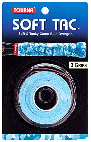 Tourna Soft Tac Blue Camo Overgrip for Tennis and Pickleball