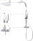Schulte DuschMaster Rain II mit Einhebelmischer White Style, Duschystem mit Kopf- und Handbrause, D96384