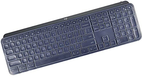 Logitech MX Keys S/Advanced/Craft Tastaturabdeckung - Ultradünne Silikon-Schutzabdeckung für Kabellose Tastaturen - Transparent