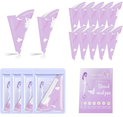 Chtuiklri 40 Pezzi Coni per Pipi Donna USA e Getta da Viaggio, Pipilotta Femminile, Orinatoio Portatile Donna per Campeggio, Viaggi e attività All'Aperto