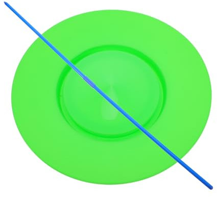 PERSELOSO Assiettes De Jonglerie Plastique avec Bâtons Set De Jonglage pour Débutants pour Développer Équilibre Coordination Performances Extérieures Et Jeux De Design Et Léger