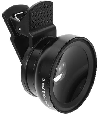DOITOOL Obiettivo Smartphone con Clip Lente Grandangolare e Macro Doppia Funzione per Foto Ampie e Dettagli Precisi Compatibile con Telefoni e Tablet