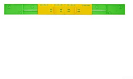 Paquete de 5 discos reductores de entrada de colmena de plástico para invernar y proteger nidos de abejas, verde y amarillo, 3 tamaños (A/B/C)