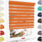 Schuette® Rollo ohne Bohren & mit Bohren 2in1 ● Tag & Nacht Doppelrollo Kollektion: Sweet Orange (Orange) ● 30 x 130 cm (Breite x Höhe) ● Suprafix Klemmrollo = Klemmfix 2.0 ● 60s Montage mit Video
