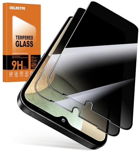 Oelrstfe Privacy Pellicola Protettiva per Samsung Galaxy A12/M12/A12 Nacho Anti Spy in Vetro Temperato Durezza 9H Anti-Graffio Senza Bolle Ultra Resistente Anti-Spia Protezione Schermo,2 Pezzi