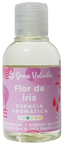 Irisblomma aromatisk essens, söt och sensuell blommig doft för parfymer, tvålar, ljus, luftfräschare | perfekt för geler, schampon, krämer, koncentrerade kosmetiska ingredienser | 250 ml