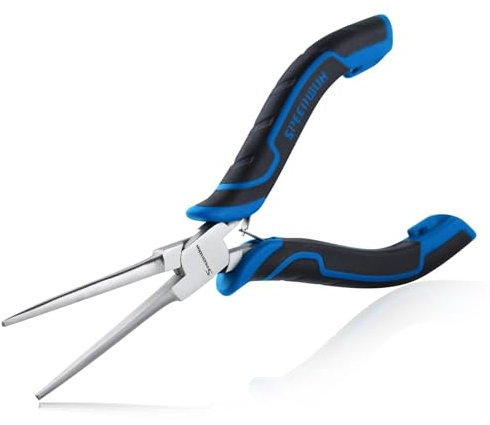 SPEEDWOX Mini alicates de punta de aguja para hacer joyas, doblar alambre y agarrar objetos pequeños