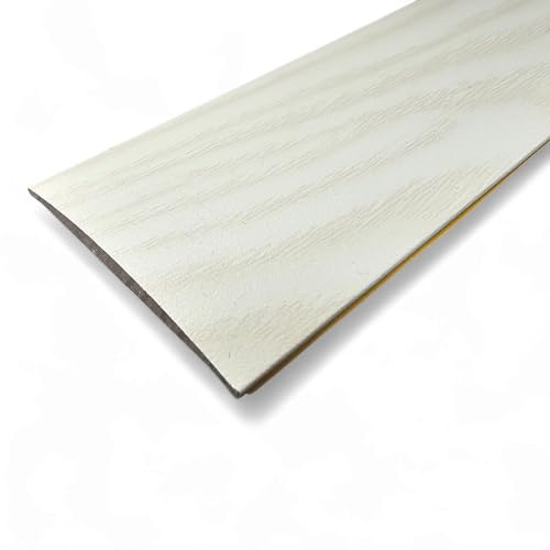 Flat Self-Adhesive Vinyl Door Bar | Cover Trim - 900mm | 37mm Wide Transition Strip | Easy Install Threshold Trim for LVT, Vinyl, Laminate, Wood & Tile Flooring | Durable Finish (Pale Grey)