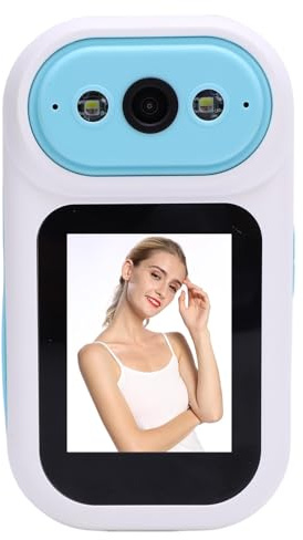 XUMIUZIY Two Way Videokamera 2,8 Tum Skärm, 5MP Hemsäkerhetskamera med 32 GB Minneskort, 2,4 G WiFi -videosamtal, Brusreducering, AI Mänsklig Upptäckt för äldre, Husdjur, Baby