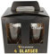 Official Guinness Glasses 4 Pack With Embossed Harp Logo Design