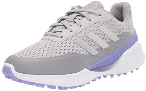 adidas Women's Summervent Spikeless Golf Shoes, Grey Two/Silver Metallic/Light Purple, 11