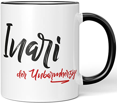 JUNIWORDS Tasse, Inari, der Unbarmherzige, Schwarz (5245435)