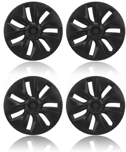 4 Stück 19-Zoll-Radkappen für Model Y 2020-2023, Ersatz-19-Zoll-Nabenkappen für Model Y, Ersatz-Radkappen für -Modelle