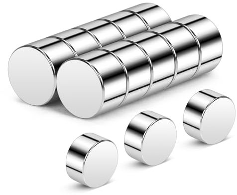 Wukong 8x5mm | 10 Pezzi Magneti Neodimio Calamite Piccole, Calamite Potenti Magneti Frigo, Calamite per Lavagna Magnetica, Frigorifero e Ufficio