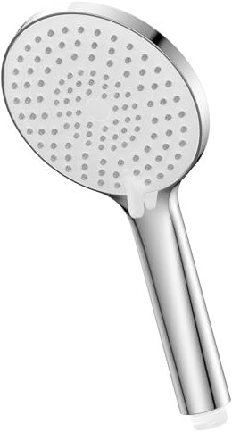 YEAUPE PRO Soffione Doccia Anticalcare, 3 Modi Funzione soffione doccia alta pressione(Φ120mm), Risparmio Idrico, Soffione Per Doccia Universale Dimensione Collegare, Cromo