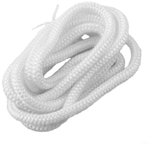 Efficiente guarnizione in fibra di vetro per stufe a legna e pellet, 2 m, tenuta migliorata (6 mm)