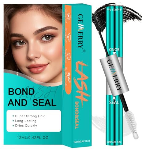 12ML Colla Ciglia Finte GEMERRY Waterproof Bond e Seal CIglia Glue Ciuffetti Ciglia Finte Colla Extension Ciglia Fai Da Te a casa Lunga Durata 72H+