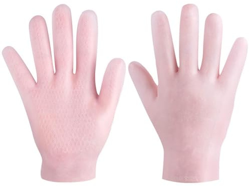 Guantes de loción - Guantes antihumedad lavables, reutilizables y antideslizantes para manos secas, humectantes para manos secas para durante la noche con efecto spa para mujeres