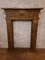 Wolkenstube Cheminée décorative marron vieilli, console de cheminée, bordure de cheminée marron (80 cm de largeur)